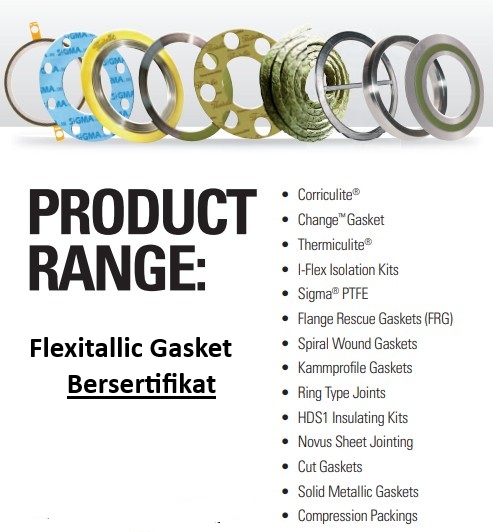 Distributor Gasket Flexitalic, Spiral Wound Gasket, Gasket Stainless Steel 316L, Gasket Grafit Fleksibel, Gasket Tahan Asam, Gasket untuk Suhu Tinggi, Flexicarb, Thermiculite, Gasket Inconel, Gasket Hastelloy, Gasket PTFE, Material Tahan Korosi